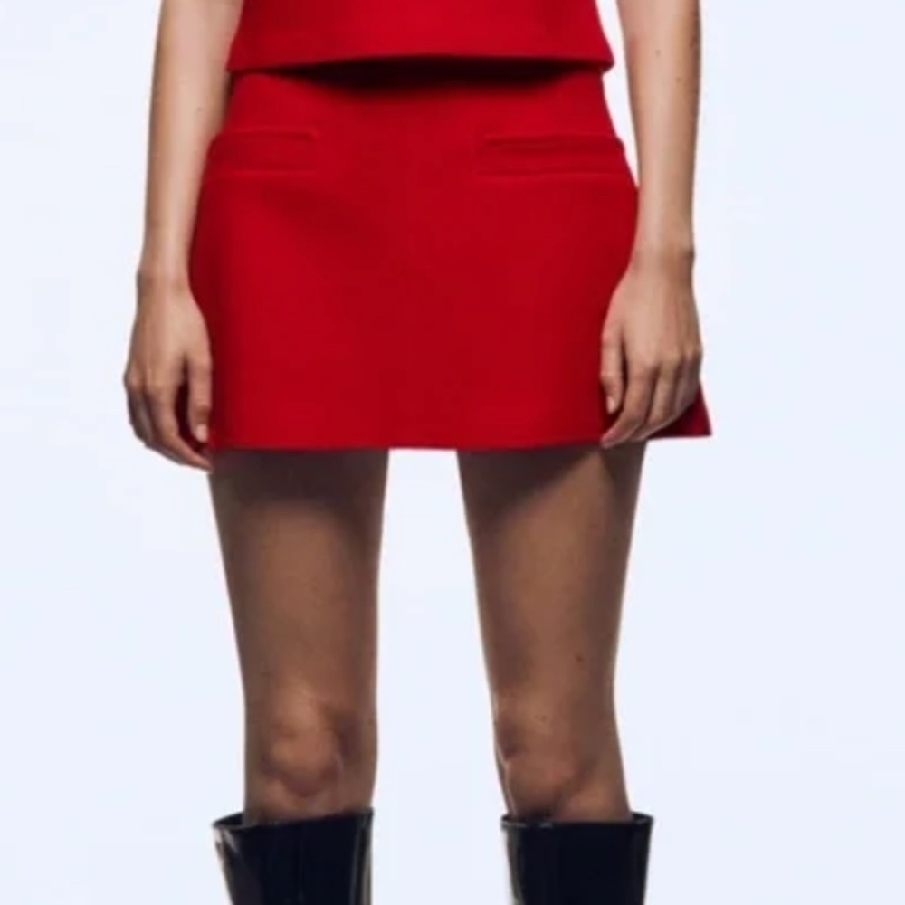 NWT Zara Women's Red Skirt | Medium